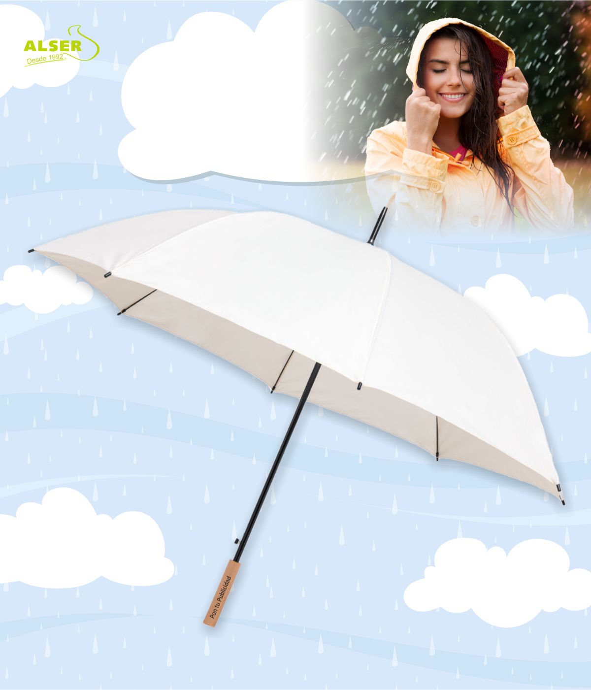 Paraguas XL de 130 cm. Antiviento y Personalizado ☔️