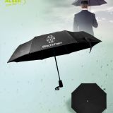 Paraguas plegable automatico Negro personalizado