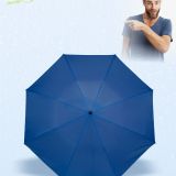 Paraguas plegable ligero azul