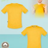 Camiseta Amarilla algodón para publicidad