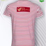 Camiseta marinera roja hombre Personalizada Espalda