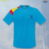 Camiseta tecnica bandera españa Azul claro personalizada