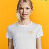 camiseta blanca algodón mujer personalizada