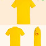 Camiseta Hombre Manga Corta Amarillo
