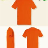Camiseta Hombre Manga Corta Naranja