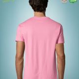 Camiseta Hombre Manga Corta Rosa espalda
