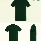 Camiseta Hombre Manga Corta Verde Botella