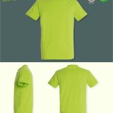 Camiseta Hombre Manga Corta Verde Manzana