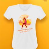 Camiseta Tecnica Mujer Blanca publicitaria