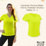 Camiseta Tecnica Mujer detalles