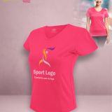 Camiseta Tecnica Mujer Fucsia logo pecho