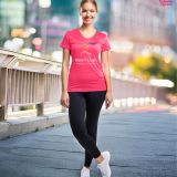 Camiseta Tecnica Mujer Fucsia para promociones