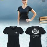 Camiseta Tecnica Mujer Negra personalizada para eventos