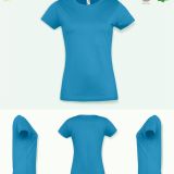 Camiseta Mujer Manga Corta Aqua