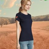 Camiseta Mujer Manga Corta French Marino Logo Manga