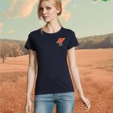 Camiseta Mujer Manga Corta French Marino Logo Pecho