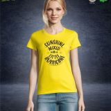 Camiseta Mujer Manga Corta Limon Publicidad pecho