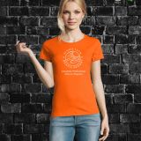 Camiseta Mujer Manga Corta Naranja para Empresas