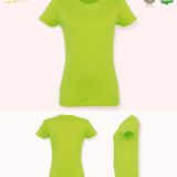 Camiseta Mujer Manga Corta Verde Manzana